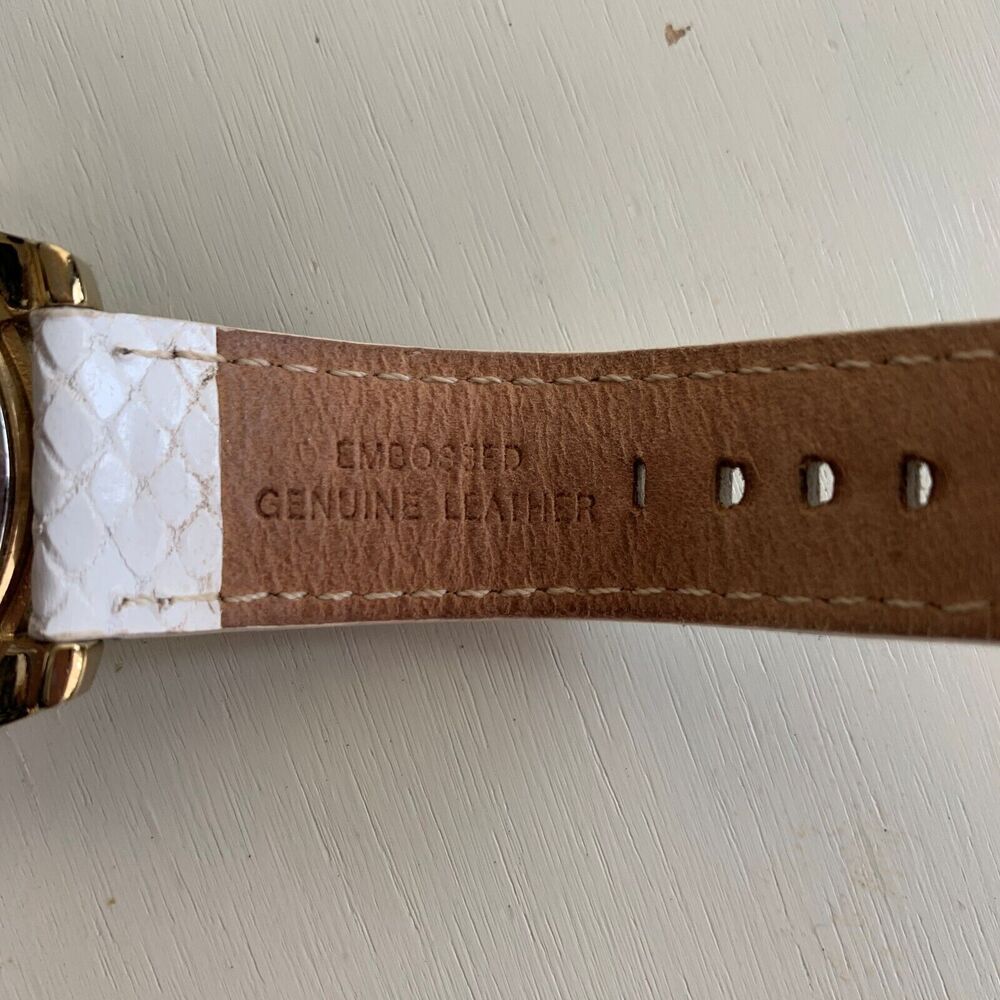 Michael Kors Watch White Python Snake Embossed Le… - image 6